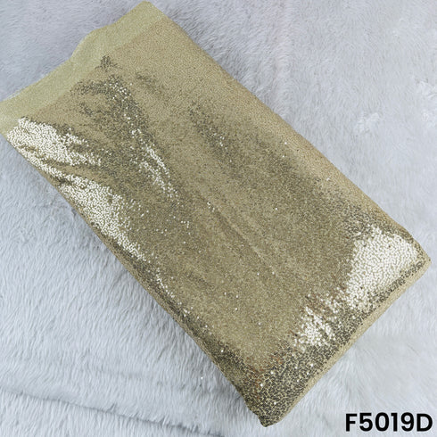 Sequins Embroidered Simmer Lycra Fabric-F5019